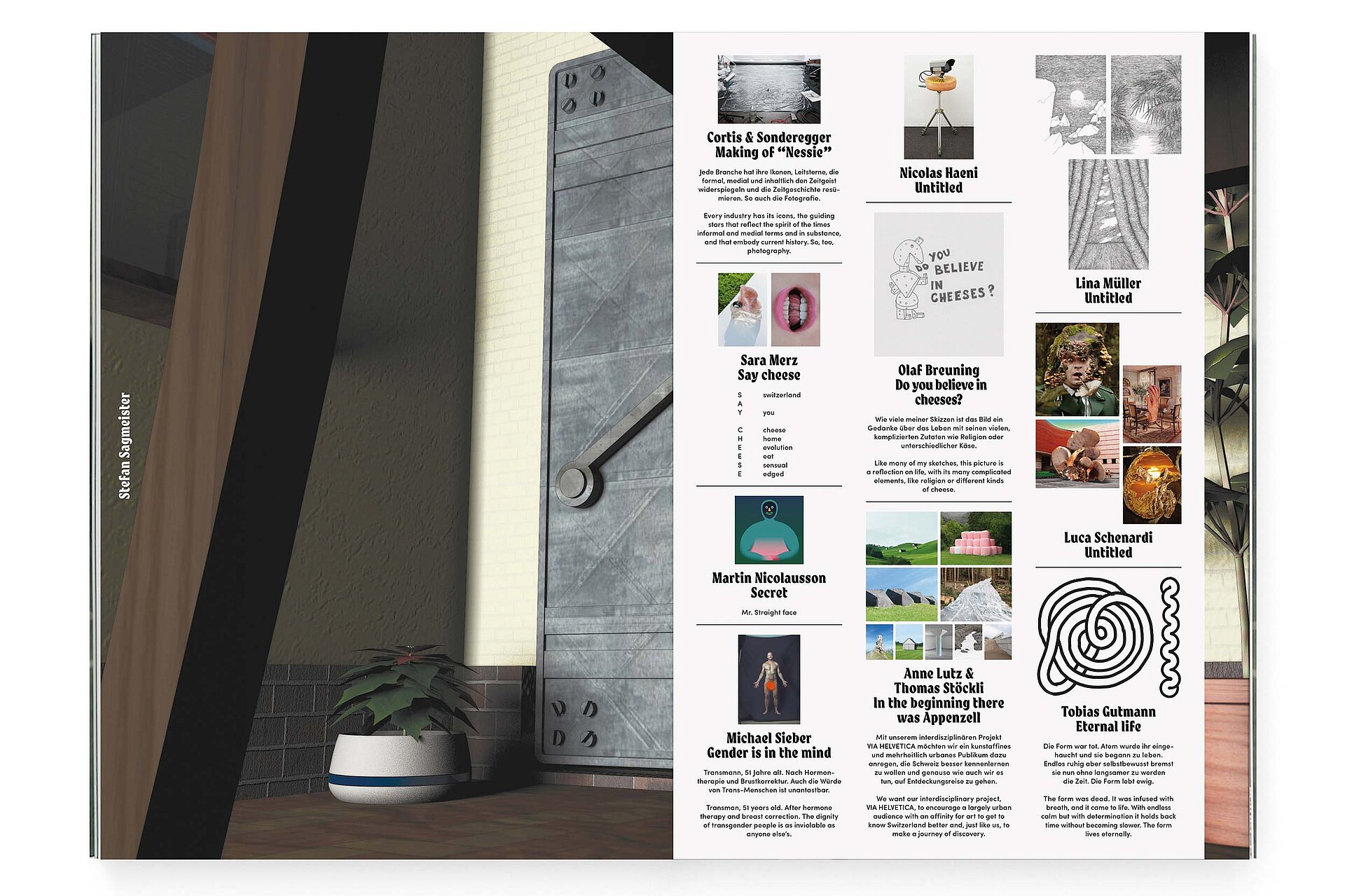  magazine pages with interior photo design bern