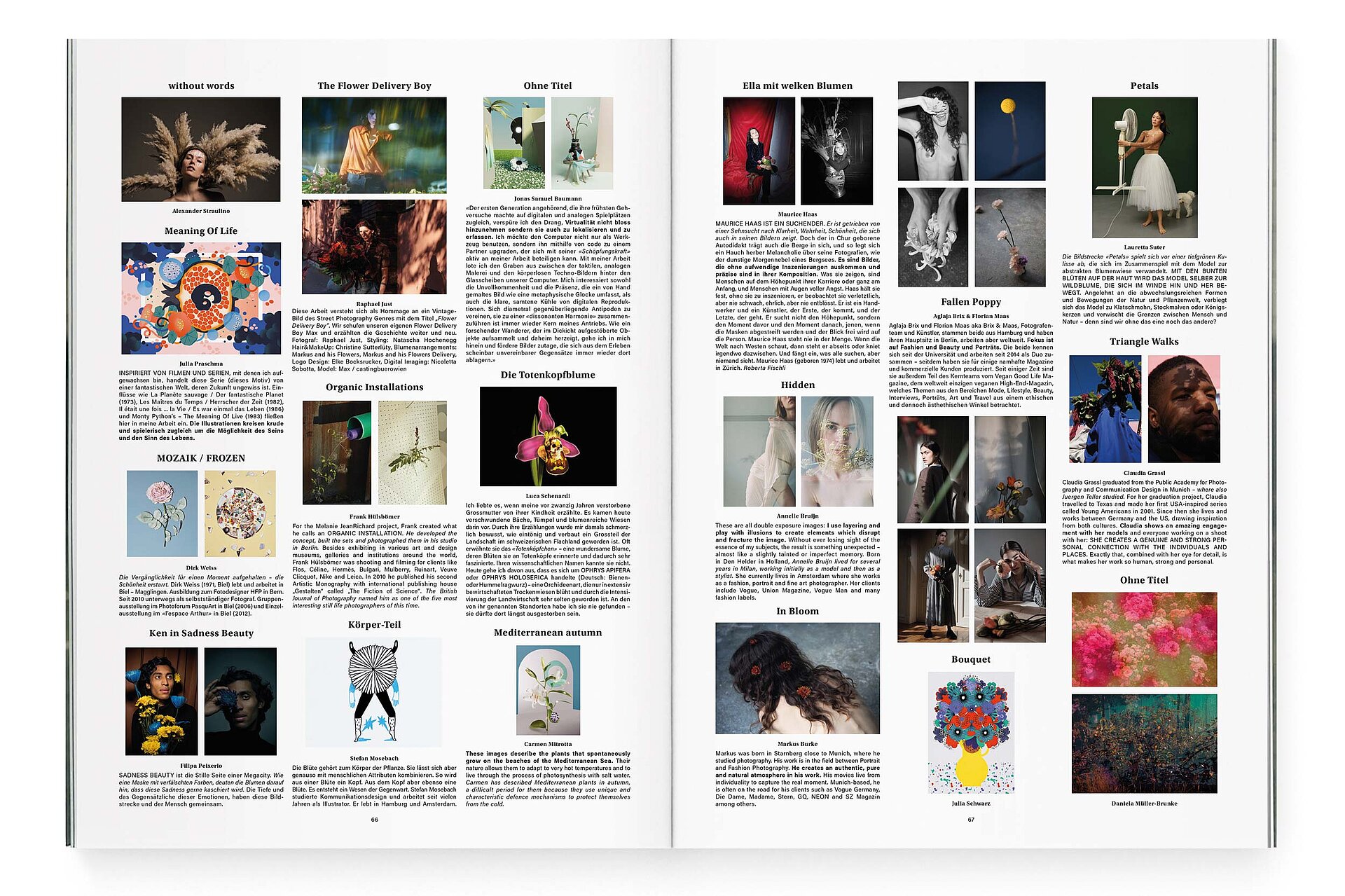 mjr magazine pages with articles design bern