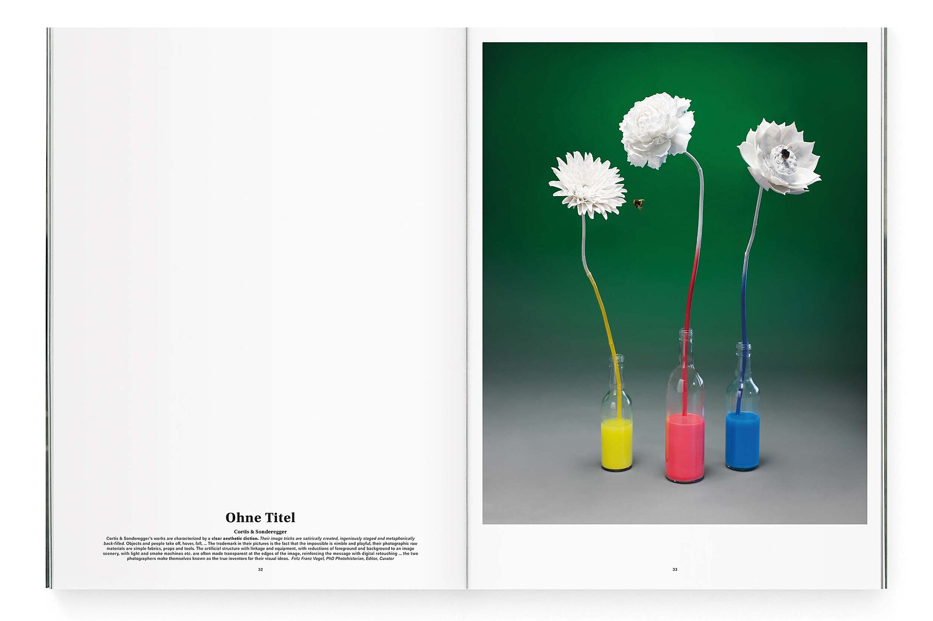 mjr magazine pages with white flowers design bern