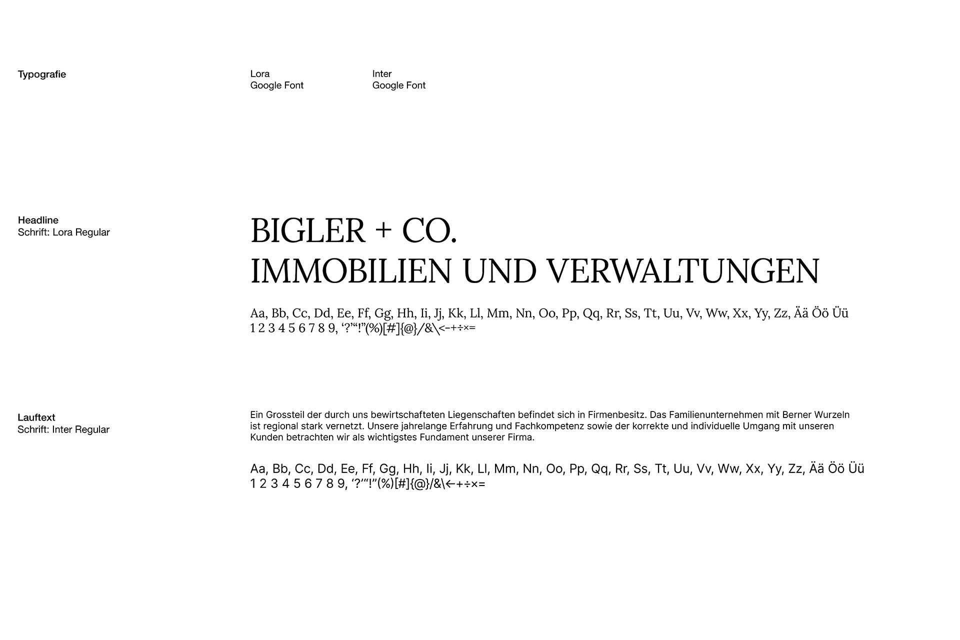[Translate to English:] Bigler Font Groutesque