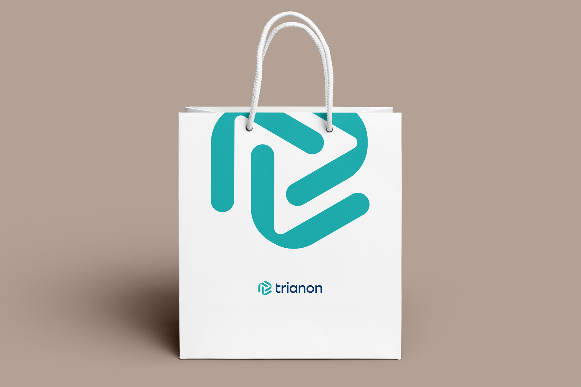 trianon logo Mockup bag